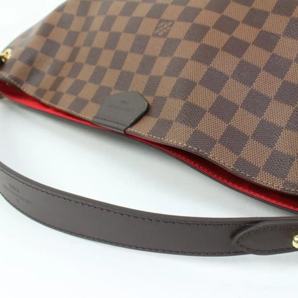 Louis Vuitton Damier Ebene Graceful MM Hobo Bag s330lk24